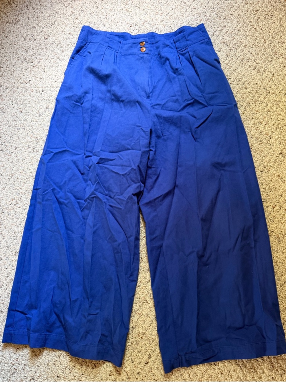 Ilana Kohn Wide-Leg Trousers in Royal Blue